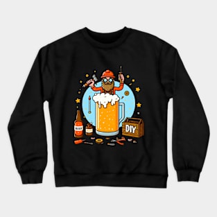 Crafting Man:  Craft beer Brewing DIY Beer Crewneck Sweatshirt